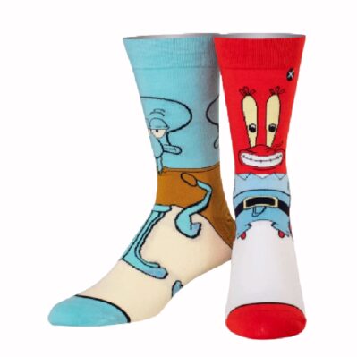 Squidward and Mr. Krabs Athletic Crew Socks