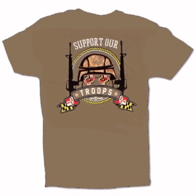 Support Our Maryland Troops Short Sleeve T-Shirt