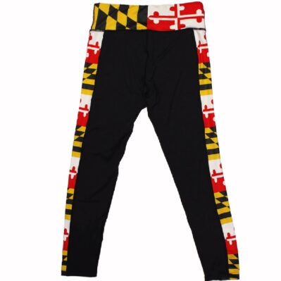 Route One Maryland Flag Yoga Workout Leggings