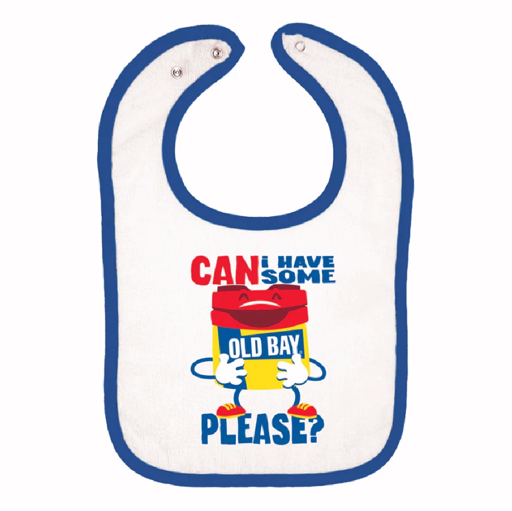 Can I Have Some Old Bay Please Cotton Baby Bib