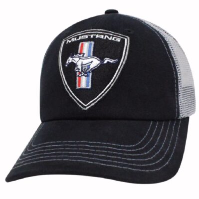 Ford Mustang Logo Tri-Color Shield Mesh Cap Hat