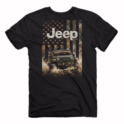 Jeep U.S. Flag Camo Short Sleeve T-Shirt