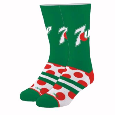7UP Big Dots Vintage Logo Athletic Crew Socks