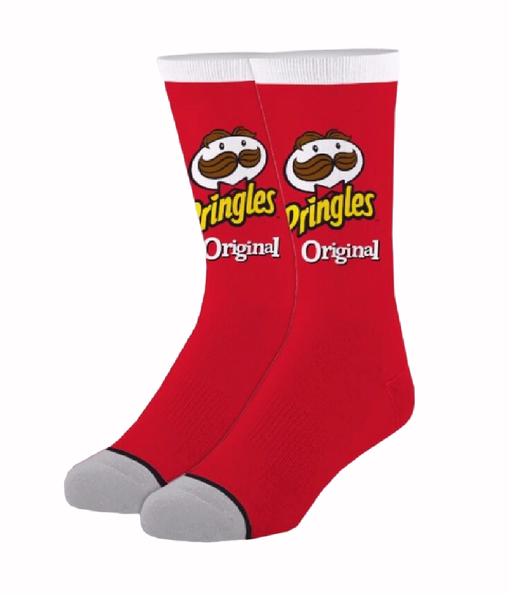 Pringles Original Chips Can Logo Athletic Crew Socks - CycleServe Store
