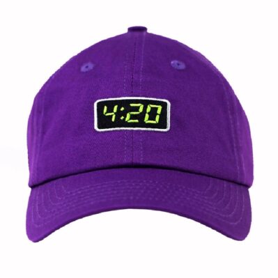 Leaf Pattern Green Garden Flowers Weed 4:20 Cap Hat