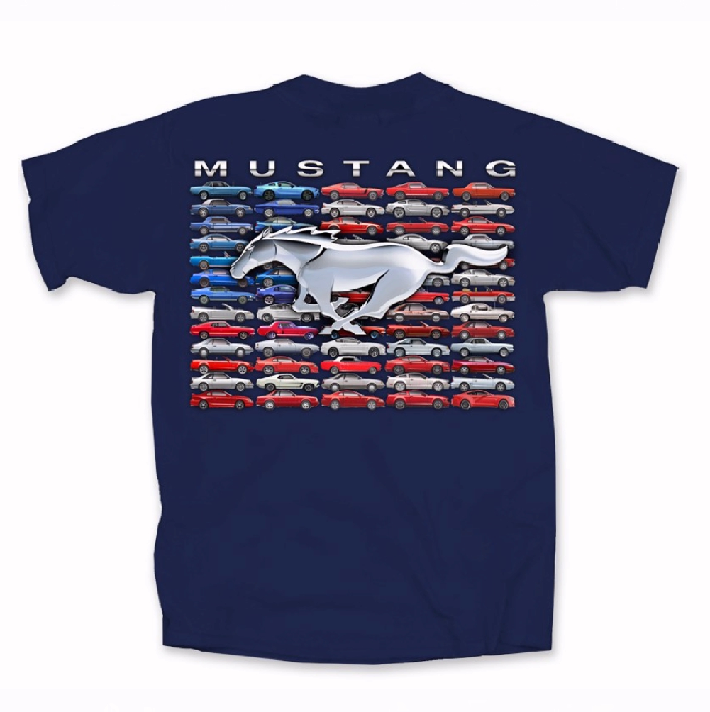 Ford Mustang U.S. Flag Short Sleeve T-Shirt
