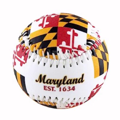 Maryland Flag Souvenir Baseball