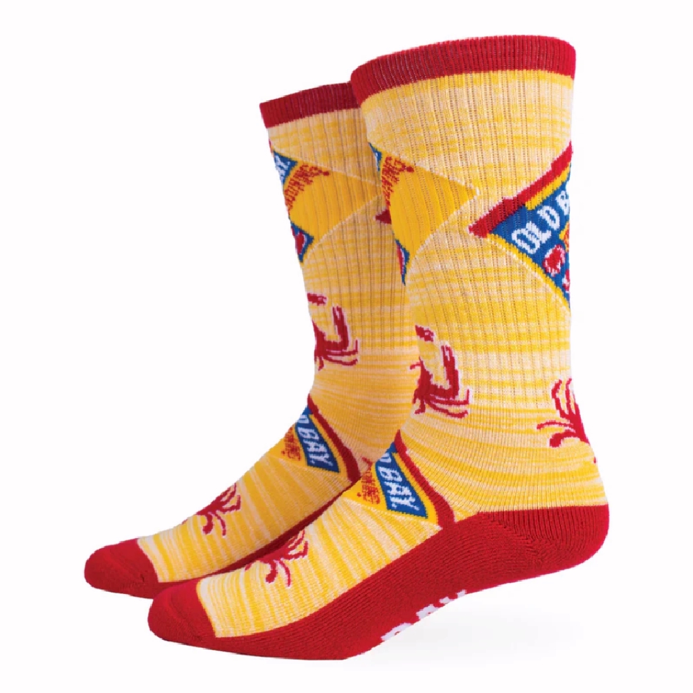 Old Bay Spice and Crabs Can Logo Crew Socks