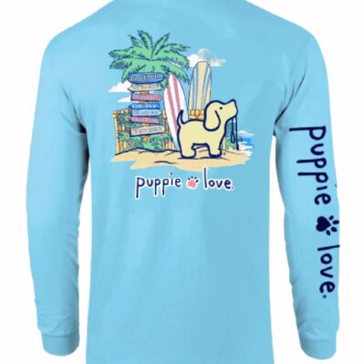 Puppie Love Dog Beach Pup Long Sleeve T-Shirt Sweatshirt