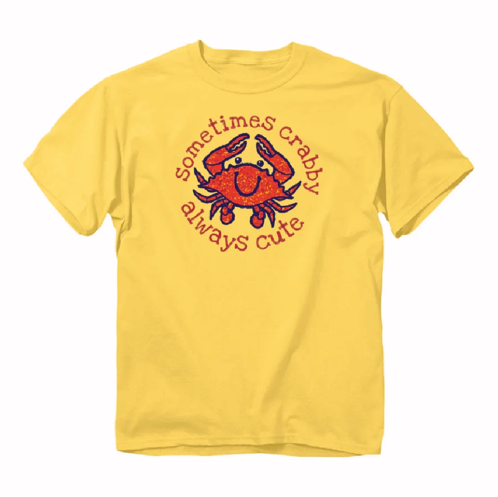 Sometimes Crabby Always Cute Toddler Short Sleeve Shirt