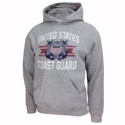 U.S. Coast Guard Licensed Vintage Emblem Hoodie