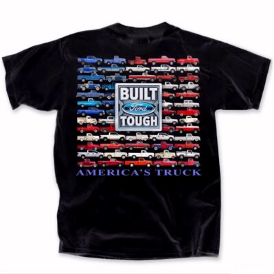 Built Ford Tough America's Trucks U.S. Flag Short Sleeve T-Shirt