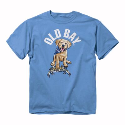 Old Bay Youth Puppy and Crab Short Sleeve T-Shirt