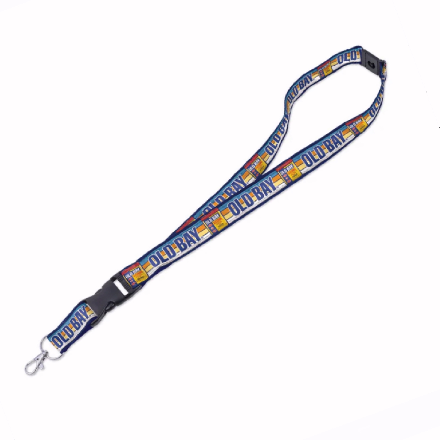Old Bay Can Logo Multicolor Keyring and ID Lanyard