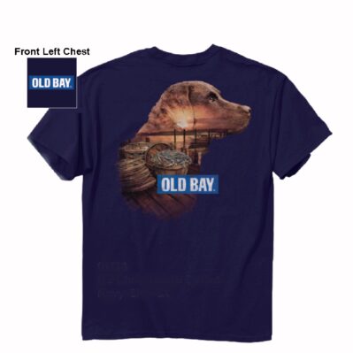 Old Bay Dog Sunset Silhouette Short Sleeve T-Shirt