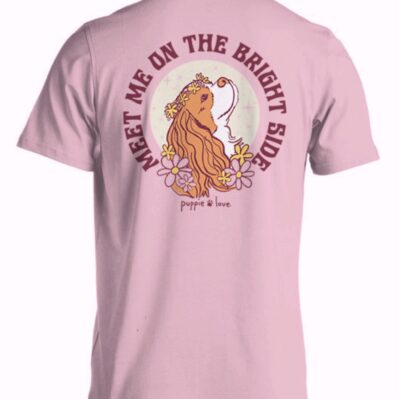 Puppie Love Dog Meet Me On The Bright Side Pup Short Sleeve T-Shirt
