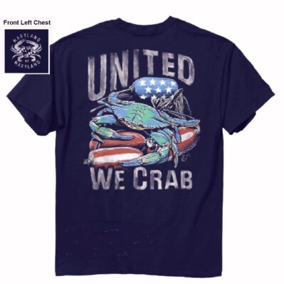 United We Crab Patriotic Short Sleeve T-Shirt