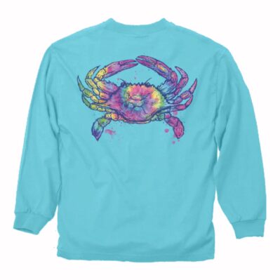 Crab Tie Dye Long Sleeve T-Shirt Sweatshirt