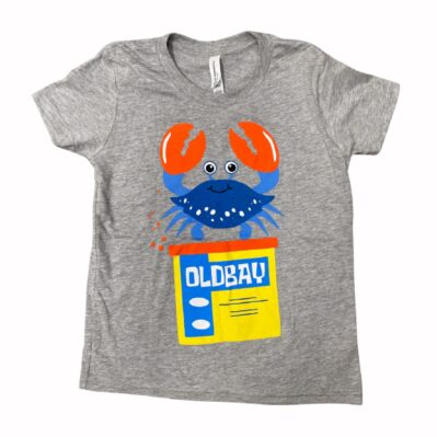 Old Bay Youth Can and Happy Crab Short Sleeve Shirt