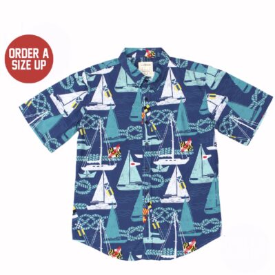 Maryland Nautical Sailboat Seaborn Hawaiian Style Dress Shirt