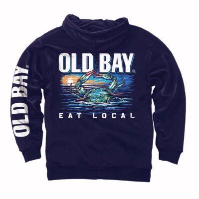 Old Bay Crab Eat Local Pullover Hoodie