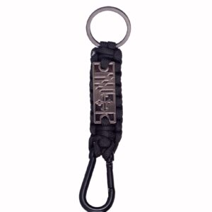 Maryland Flag Metalcast Plate and Paracord Keychain Lanyard