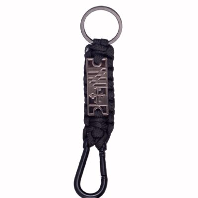 Maryland Flag Metalcast Plate and Paracord Keychain Lanyard