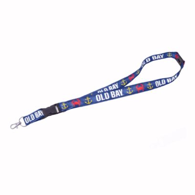 Old Bay Crab and Anchor Keyring and ID Lanyard