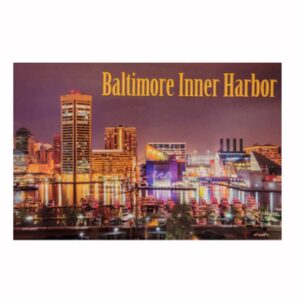 Baltimore Inner Harbor At Night Postcard