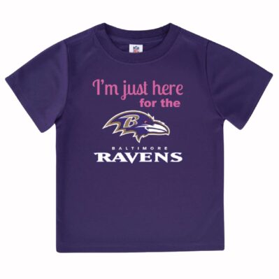 I'm Just Here For The Baltimore Ravens Gerber Short Sleeve Toddler T-Shirt