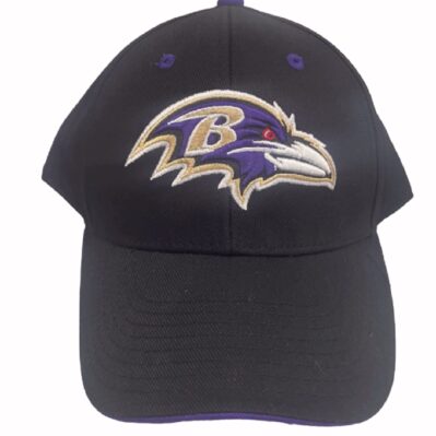 Baltimore Ravens Black Embroidered Logo Cap Hat