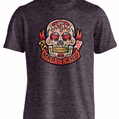 Maryland Crab Icons Skull Short Sleeve T-Shirt