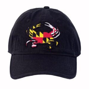 Maryland Flag Crab Embroidered Patch Cap Hat