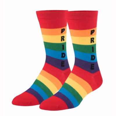 Pride Rainbow Crew Crazy Socks - Small/Medium
