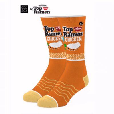 Top Ramen Chicken Soup Athletic Crew Socks