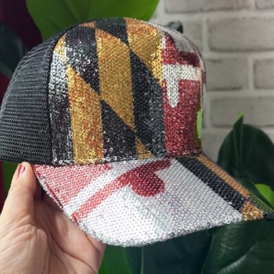 Route One Maryland Flag Sequinned Hat