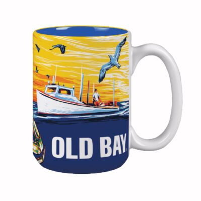 Old Bay Harbor Scenes Can Coffee Soup Mug