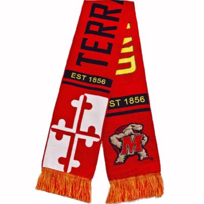 University of Maryland Terrapins Terps Scarf with Fringes