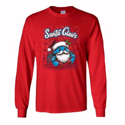 Santa Claws Crab Christmas Long Sleeve T-Shirt Sweatshirt