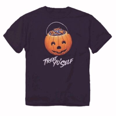 Treat Yo' Self Halloween Pumpkin Short Sleeve T-Shirt