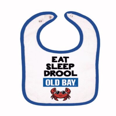 Old Bay Eat Sleep Drool Baby Bib