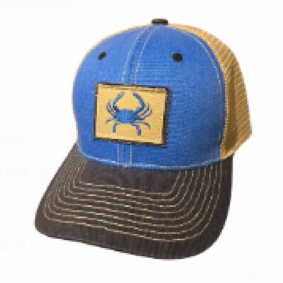 Crab Patch Mesh Blue Snapback Cap Hat
