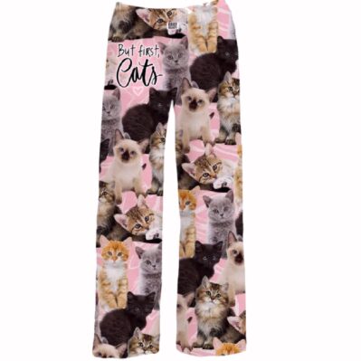 Brief Insanity But First Cats Lounge Pants Pajamas