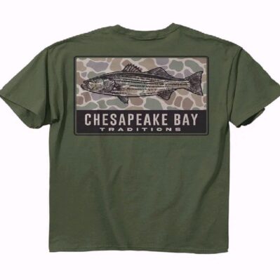 Chesapeake Bay Rockfish Camo Short Sleeve T-Shirt