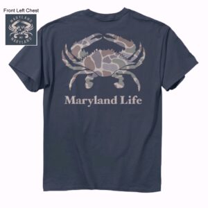 Maryland Life Crab Camo Short Sleeve T-Shirt