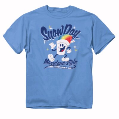 Maryland Style Youth Snow Cone Snow Day Short Sleeve T-Shirt