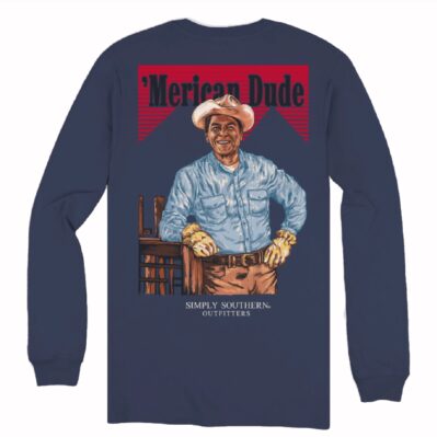 Simply Southern 'Merican Dude Working Cowboy Long Sleeve T-Shirt