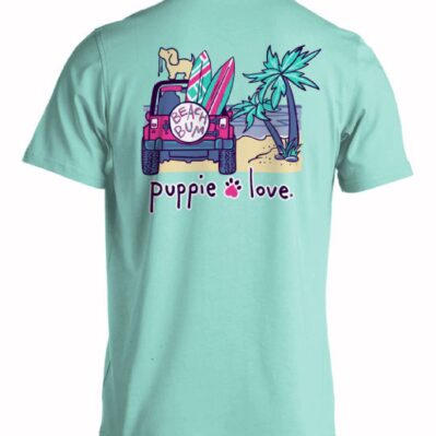 Puppie Love Dog Beach Bum Off-Roading Short Sleeve T-Shirt