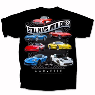 Chevy Chevrolet Corvette Still Plays with Cars Short Sleeve T-Shirt