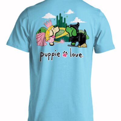 Puppie Love Dog Good Witch and Bad Witch Short Sleeve T-Shirt